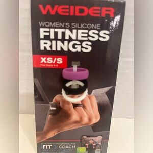 NEW WEIDER WOMEN'S SILICONE FITNESS RINGS- XS-SMALL- SET OF 3